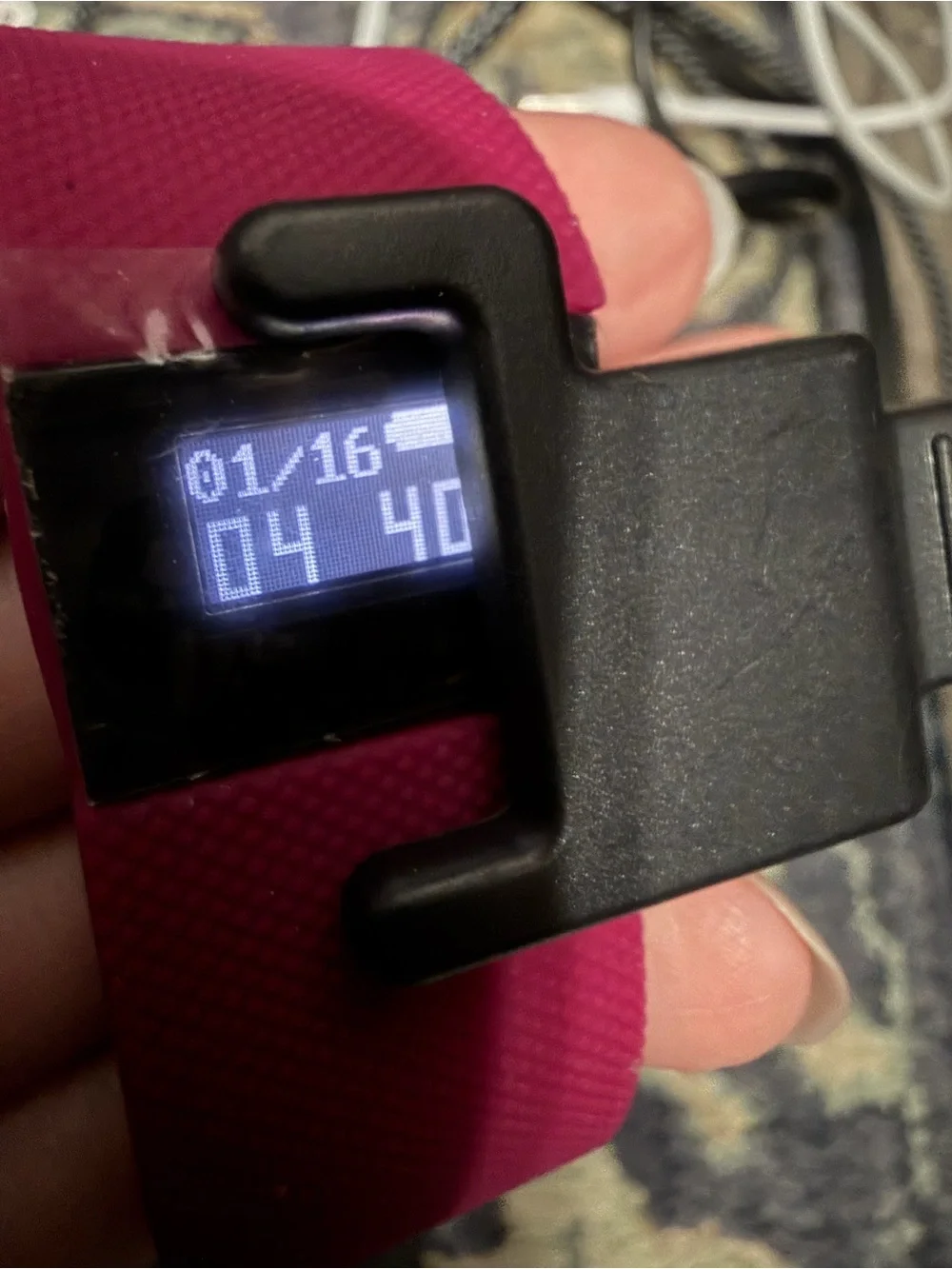 Purple Activity Tracker with Bluetooth